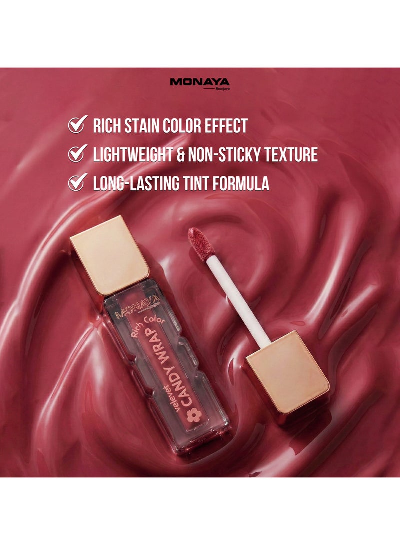 Monaya G026 Candy Wrap Liquid Lip Color – Long-Lasting Lip Tint, Rich Pigment, Smooth Lightweight Formula, Comfortable Non-Sticky Finish - Image 3